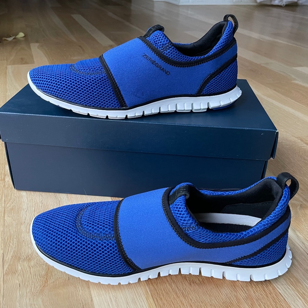 Cole Haan ZEROGRAND Slipon Sneaker, Blue/Black, Size 10